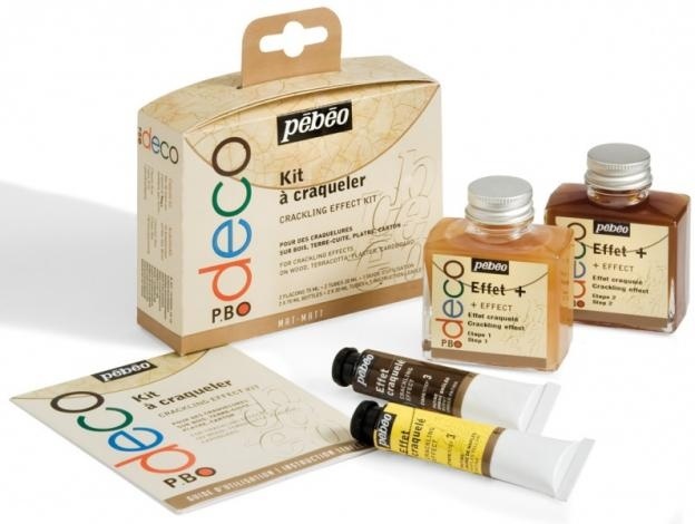 Pebeo cracking effect kit 2x75ml, 2x20ml – Image 2