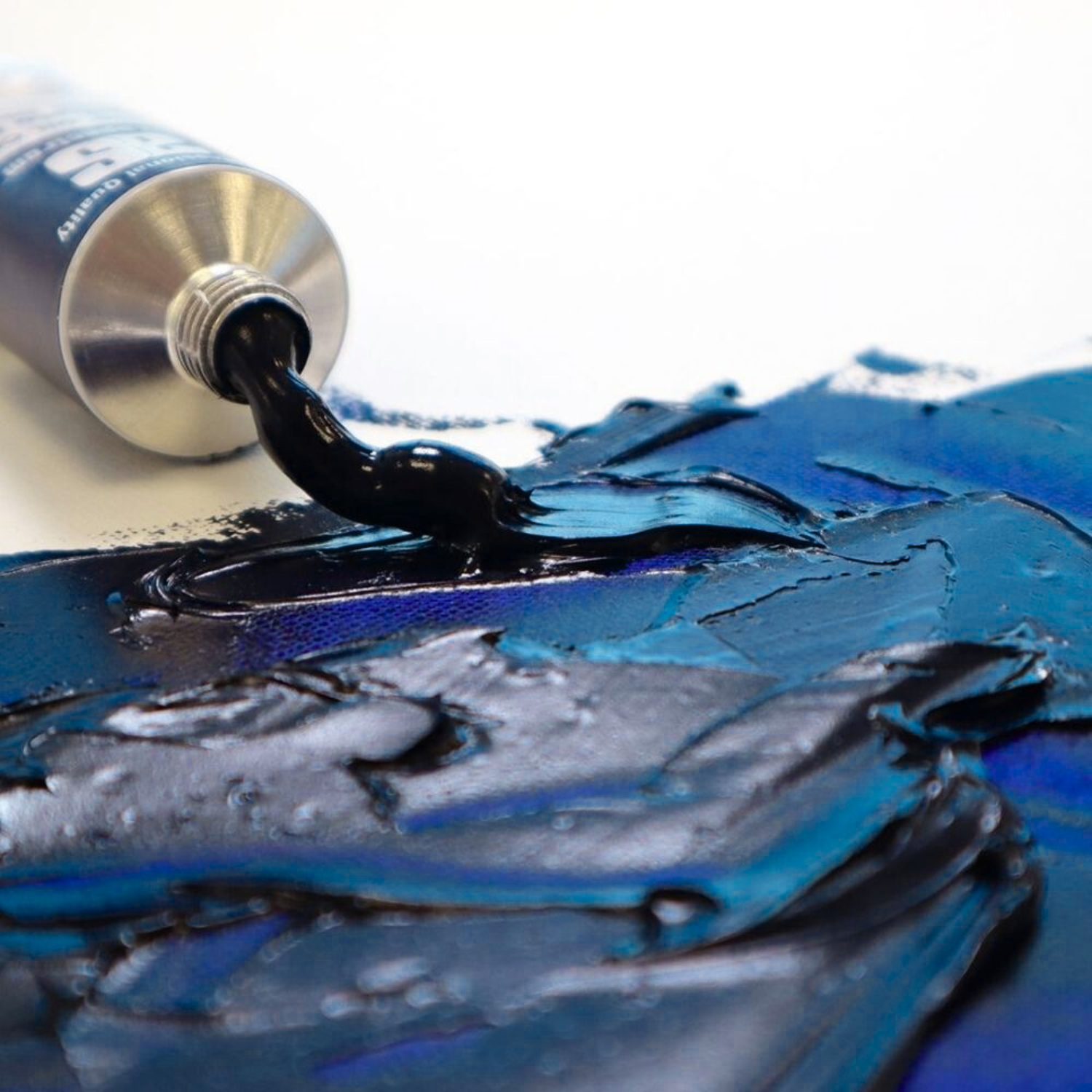 Peinture à l'huile Titanum de FIRSTER bleu 45 ml – Image 2