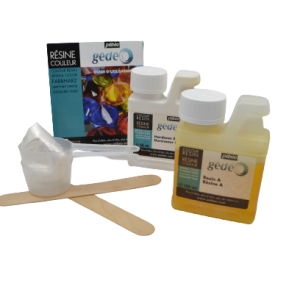 kit de résine époxy couleur  Jade Gédéo de Pébéo.