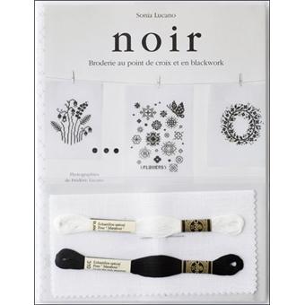 noir Broderie au point de croix et en blackwork Sonia Lucano