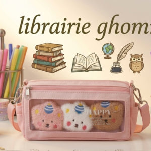 Trousse oursons en peluches style Kawaii